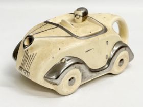 A rare 1930’s Art Deco James Sadler ‘Racing Car’ teapot. 22x11x12cm