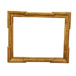 A very large Victorian gilt framed over-mantle mirror, 154cm x 130cm