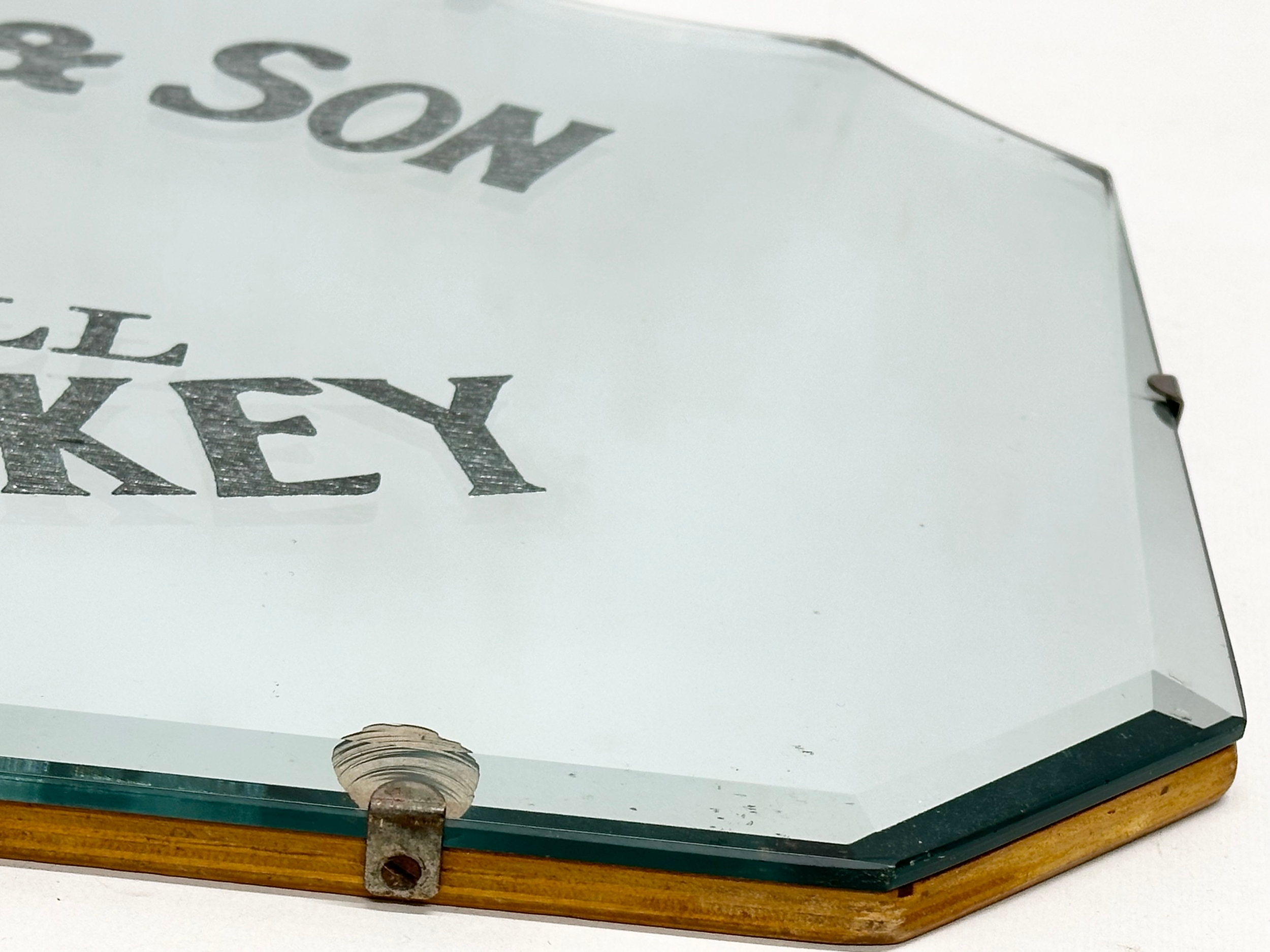 An early 20th century John Jameson & Son (JJ&S) Dublin Whiskey advertising mirror. 61x36cm - Image 4 of 4