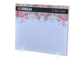 A large light up Yamaha music shop display board. 156x137cm