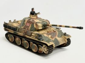 A 21st Century Toys The Ultimate Soldier WWII German Panther Tank. 2000. 52cm