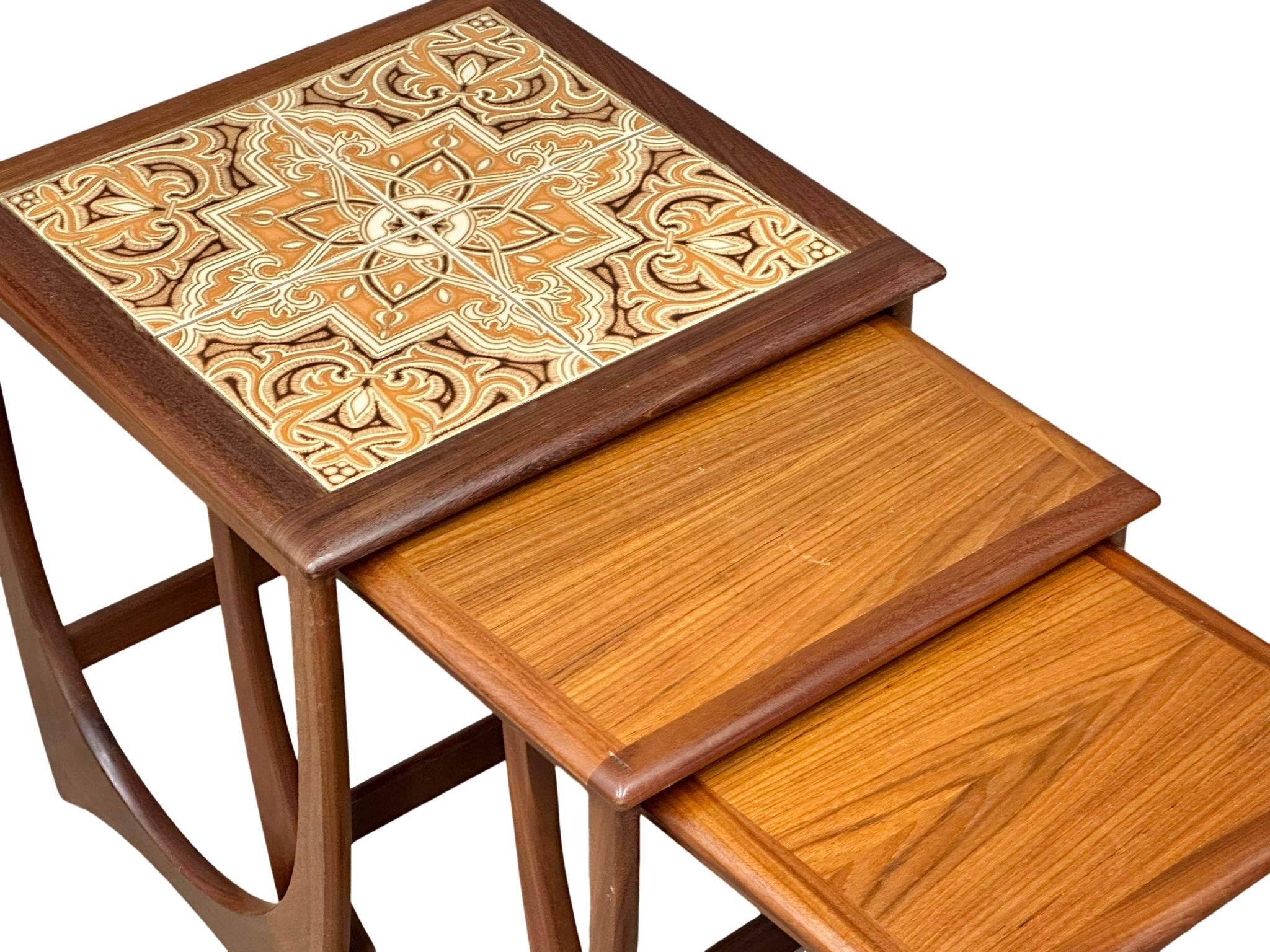 A G-Plan "Fresco" Mid Century teak Astro nest of tables designed by Victor Wilkins - Image 2 of 4