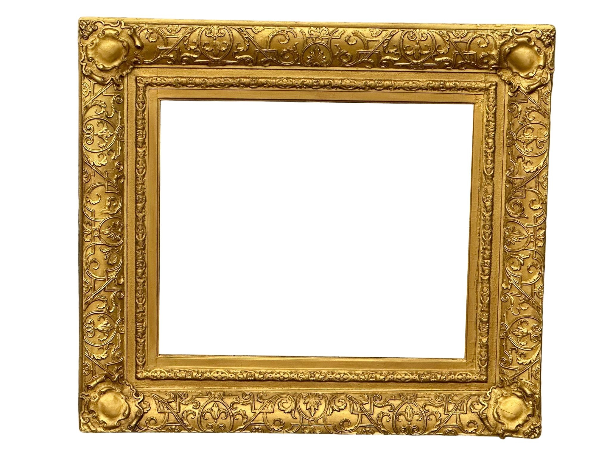 A large Victorian gilt framed mirror, 114cm x 103cm