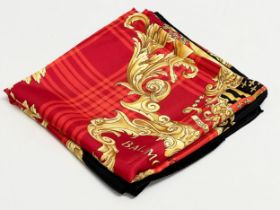 An Escada ‘Balmoral’ silk scarf.