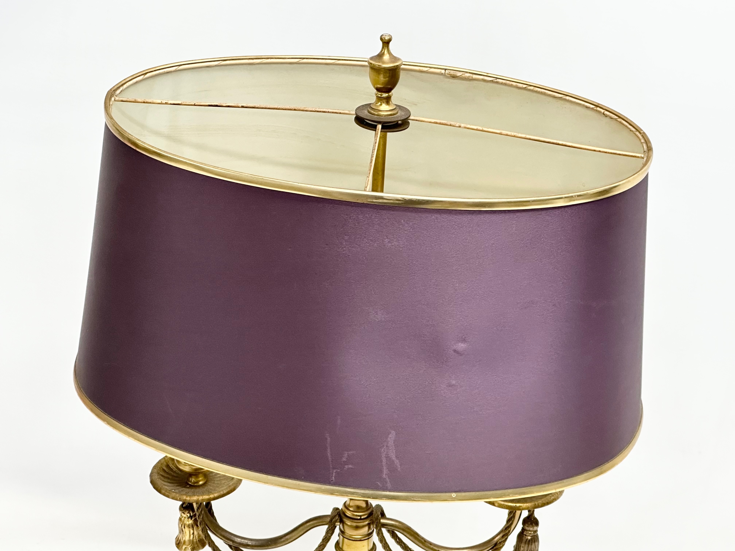 A brass table lamp with draped rope design. 38x28x58cm - Image 5 of 5