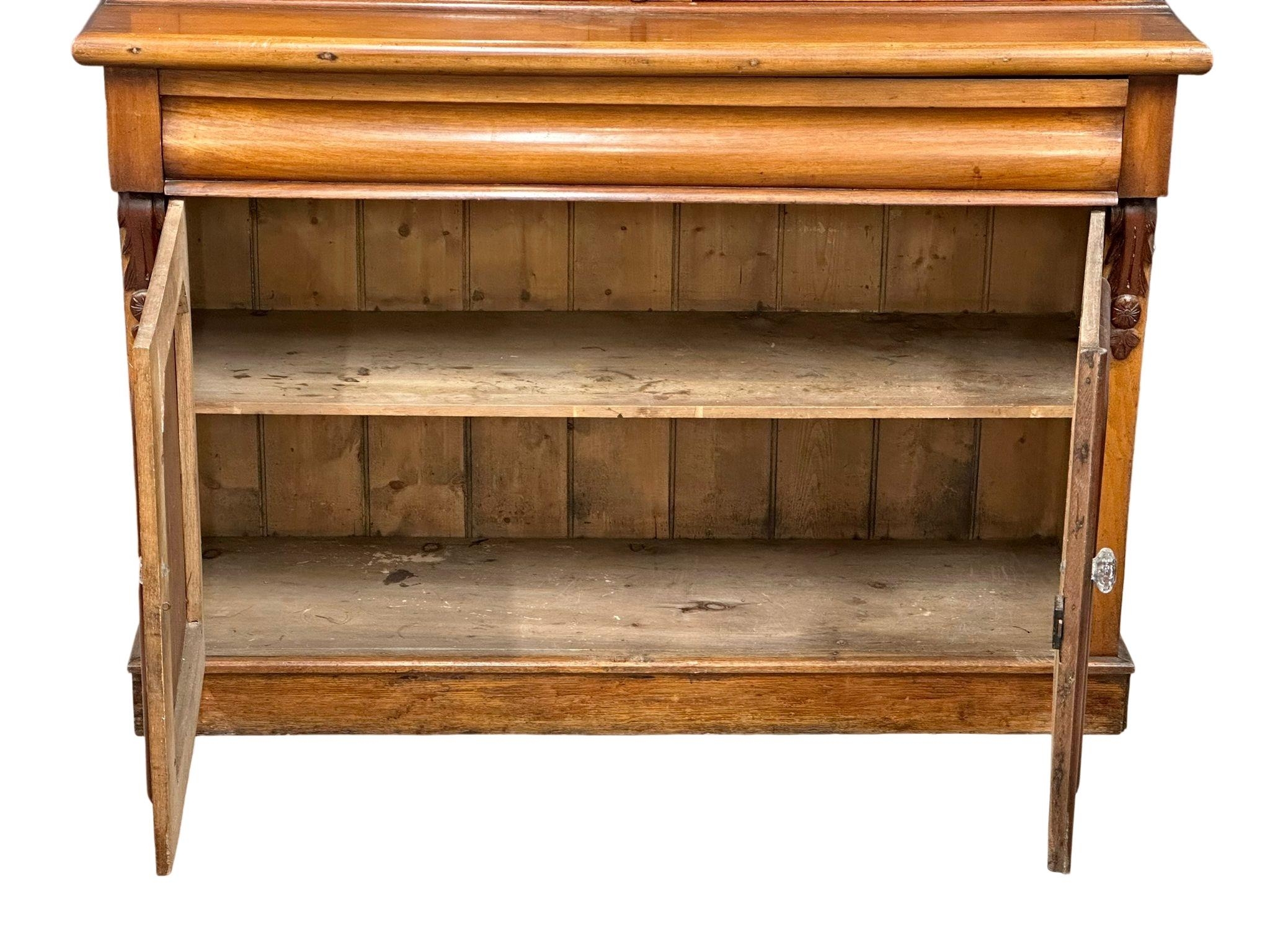 A large Mid Victorian bookcase. 132x48x216cm - Image 3 of 5