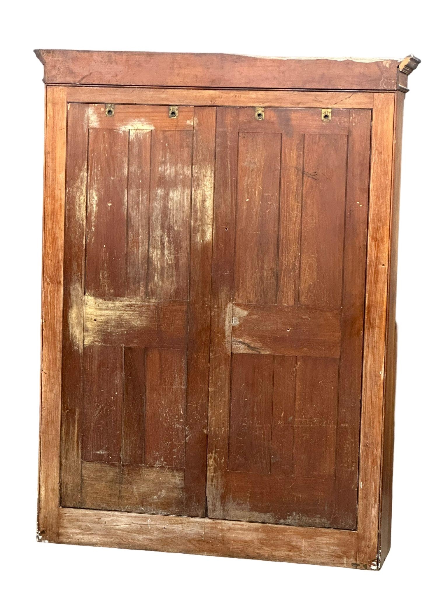 A large late Victorian post office cabinet, stamped GPO. 145cm x 46cm x 205cm - Image 7 of 14