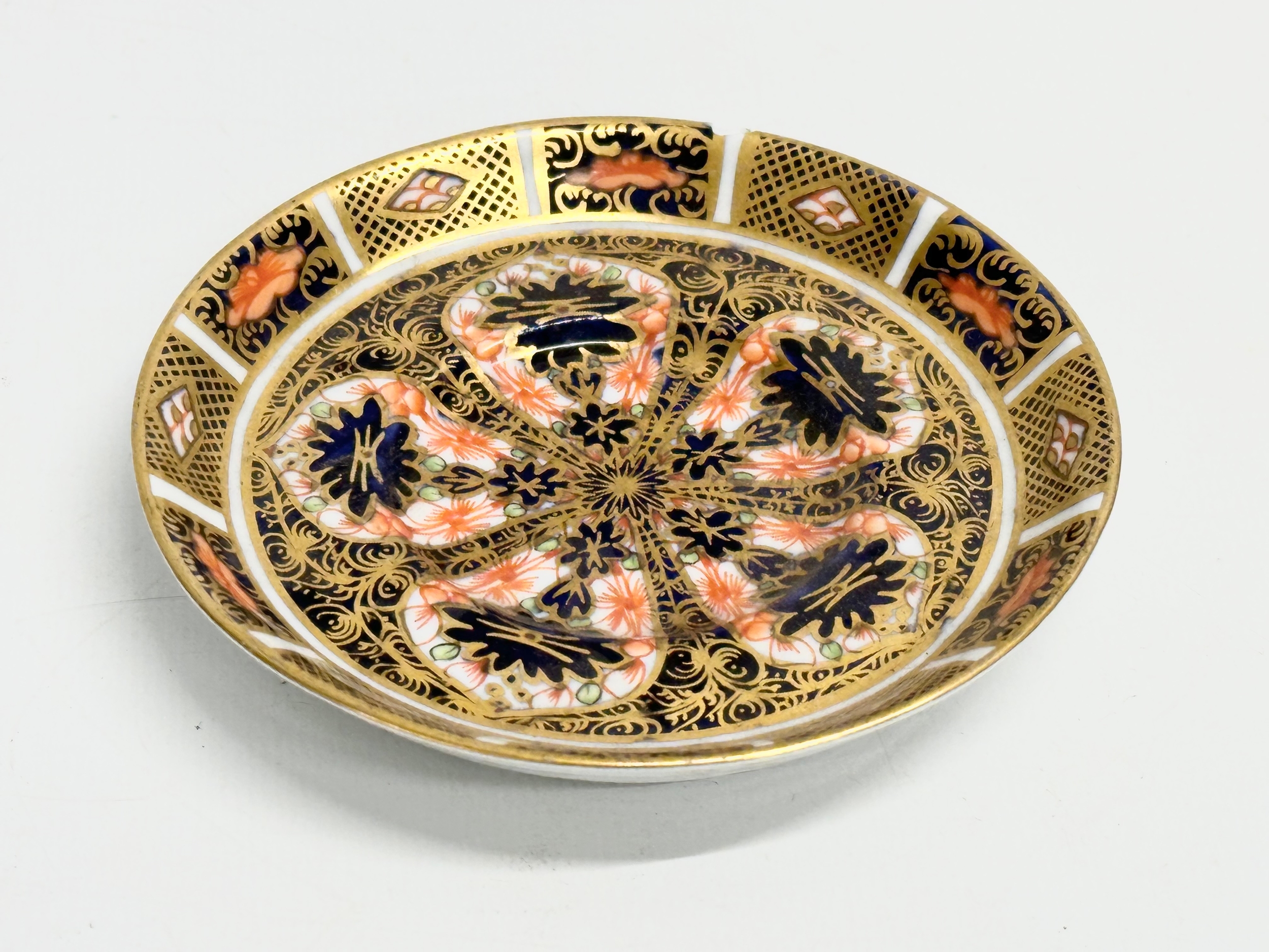 A collection of 19th century silver plate and a Royal Crown Derby Imari saucer. An early 20th - Image 7 of 9