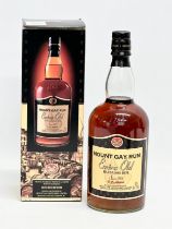 A bottle of Mount Gay Rum Extra Old Barbados Rum with box. 1L.