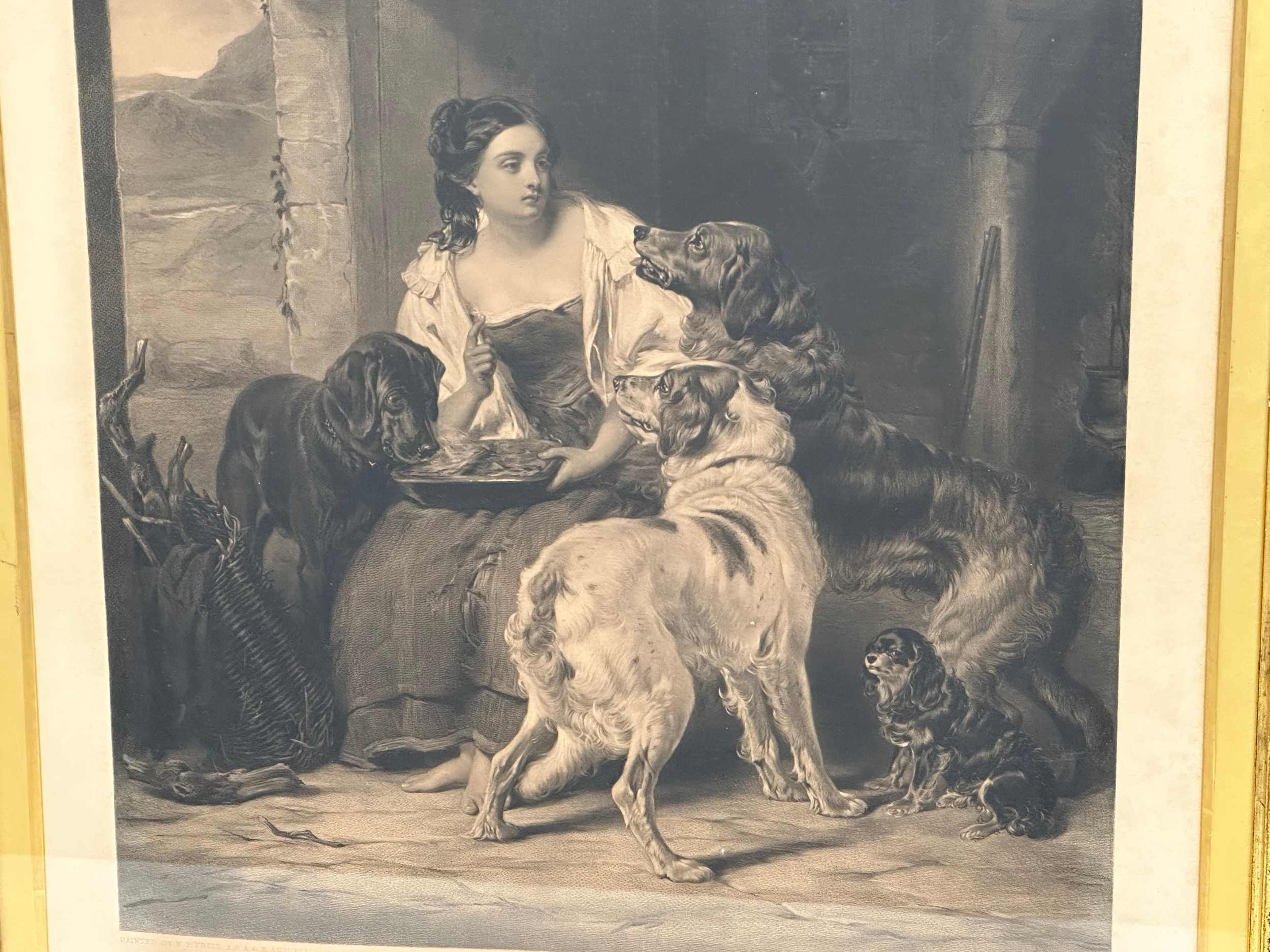 A large mid/late 19th century ‘The Keeper’s Daughter’ print. From the original painting by W.P. - Image 3 of 9