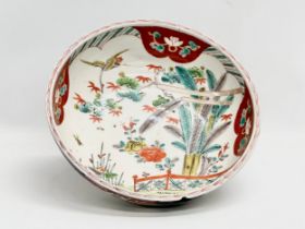 A 19th century Japanese early Meiji Imari Famille Rose washbowl. Circa 1870-1880. 25x7.5