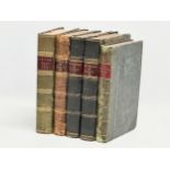 A collection of 19th century books. Mysteries of Paris, volumes I,II,III. All the Year Round IV,