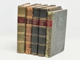 A collection of 19th century books. Mysteries of Paris, volumes I,II,III. All the Year Round IV,