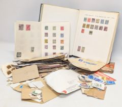 A large collection of British stamps including Edward VII 1901-1910. With international stamps.