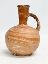 A late 19th/early 20th century Briar Rose terracotta flagon with glazed interior. Impressed mark.