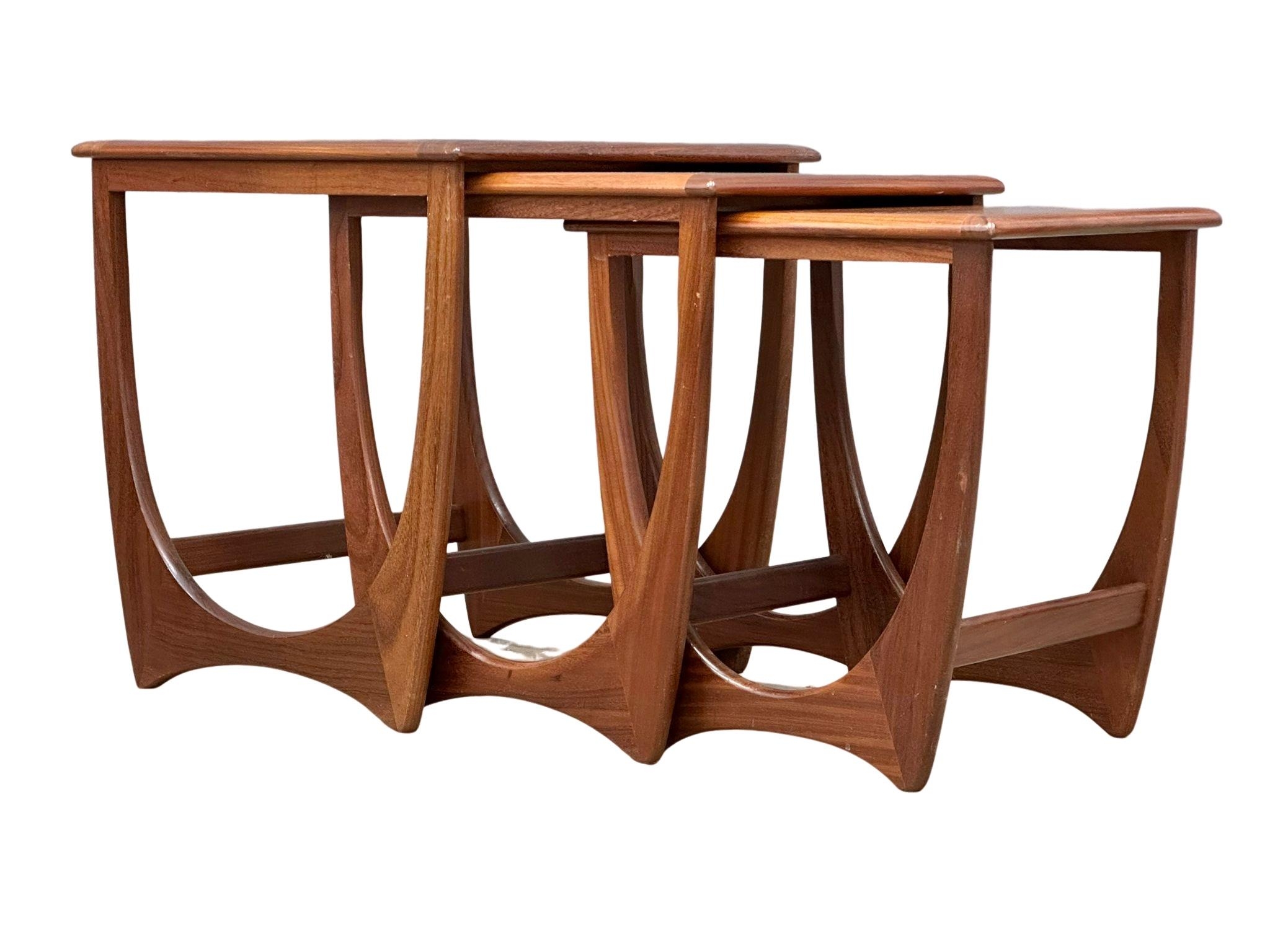 A G-Plan "Fresco" Mid Century teak Astro nest of tables designed by Victor Wilkins - Image 4 of 4