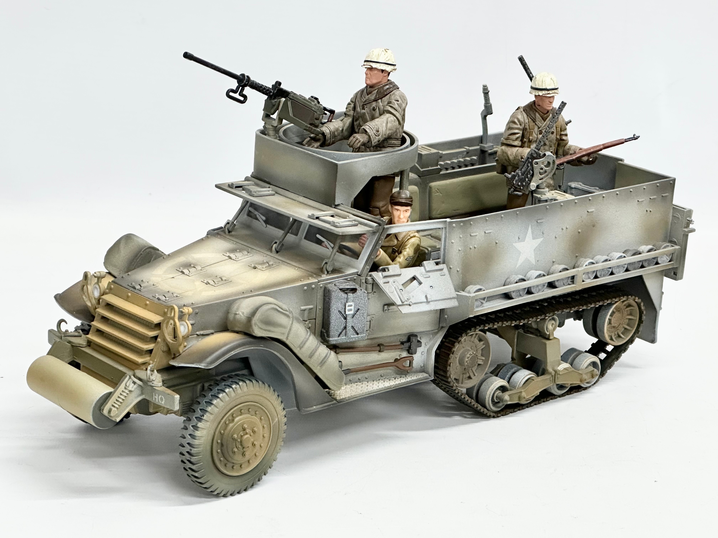 A 21st Century Toys The Ultimate Soldier WWII U.S Halftrack M16 Truck. 2001. 33cm