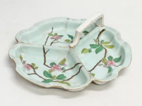 A G.D. & Co Limoges hand painted sandwich server. 30x30x8cm