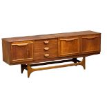 A Mid Century teak Statesroom sideboard by Stonehill. 198x43x73cm