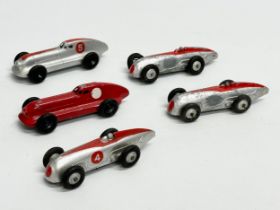 A collection of Dinky Racing Cars. Including a Dinky Hotchkiss Racing Car. 9.5cm