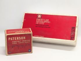 A vintage Paterson Contact Printer and Safelight, The Hunter Series and a Paterson Photo Lab