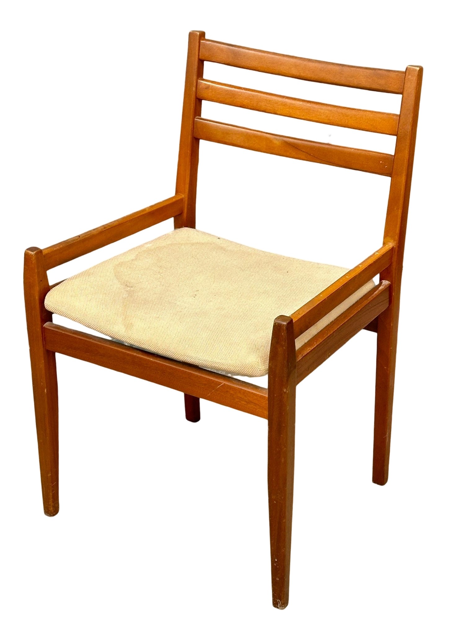 A set of 4 Mid Century teak dining chairs. - Image 2 of 3