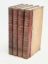 A set of 4 early 19th century French books. Bibliotheque Francaise. Volumes I,II,III & IV. Julie