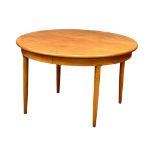 A McIntosh Mid Century teak extending dining table. Open 170x122x73cm. Closed 122x73cm