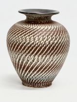 A 1930’s Dumler & Breiden Sgraffito glazed pot. Dee-Cee. Hohr, Germany. 17x21cm.