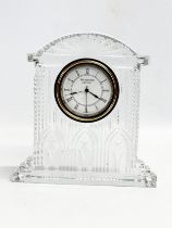 A Waterford Crystal ‘Westminster’ mantle clock. 16x17cm