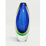 A Murano Sommerso Glass vase designed by Flavio Poli for Seguso. 21cm