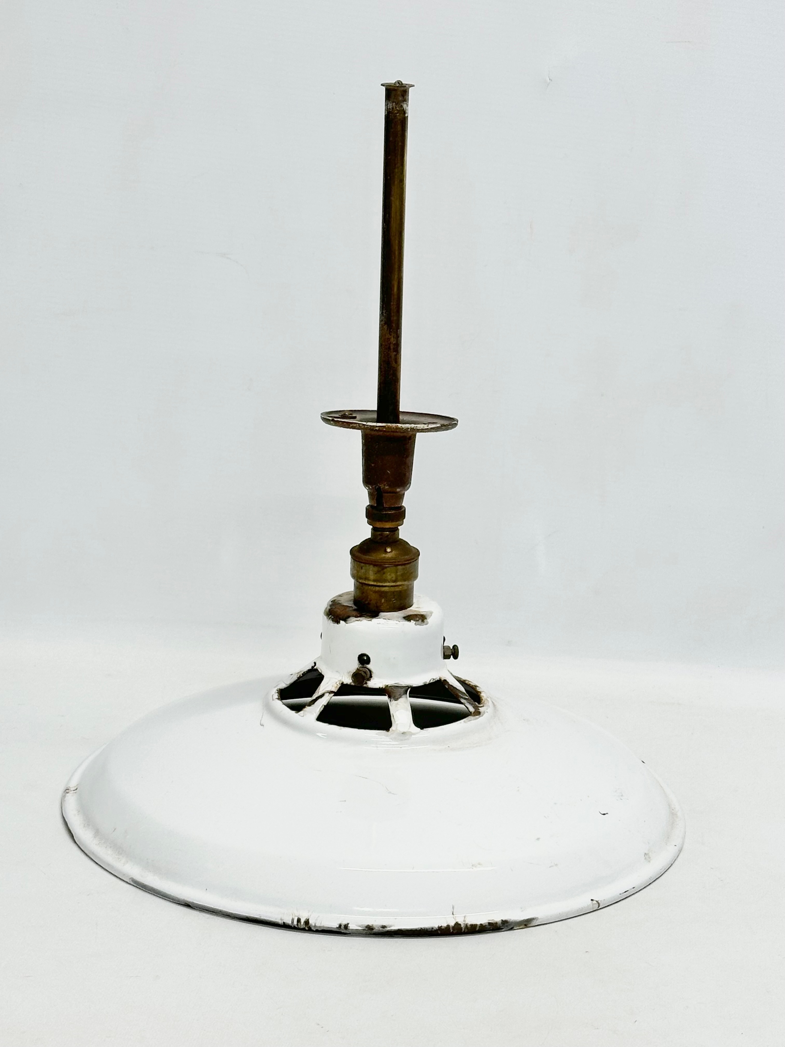 A vintage industrial ceiling light/light fitting. 36x41cm - Image 2 of 5