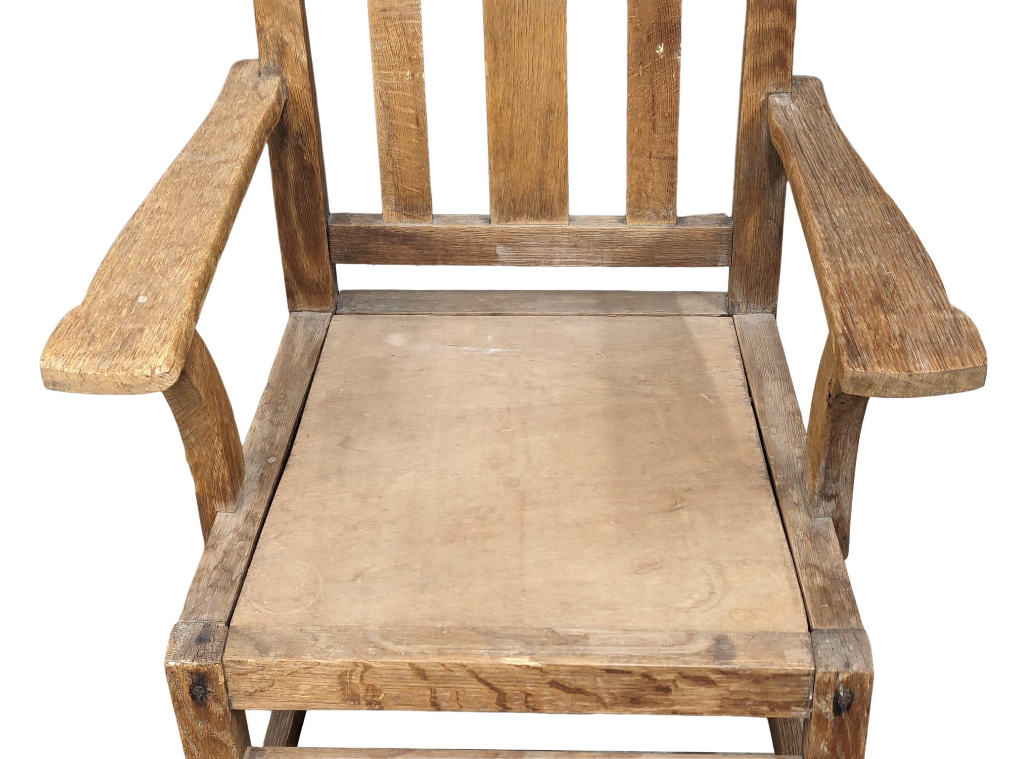 An early 20th Century Oak armchair - Image 3 of 3