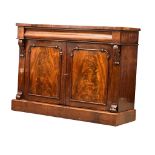 A mid Victorian mahogany side cabinet. Circa 1860. 118x39.5x88cm