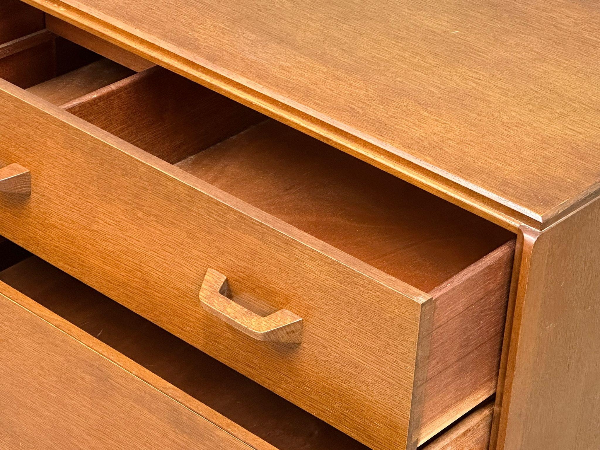 A G-Plan "Brendan" Mid Century oak chest of drawers, circa 1950-60. 76.5cm x 45cm x 67cm - Image 4 of 8