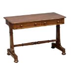 A William IV mahogany library table/side table with 2 drawers. Circa 1830. 107x54x75cm 1