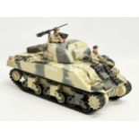 A 21st Century Toys The Ultimate Soldier WWII U.S M4 Sherman Tank. 2000. 32cm