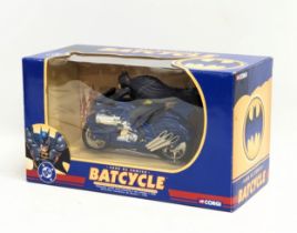 A Corgi model of DC Comics Batman's Batcycle. 1/16 scale. 27x16cm