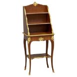 A rare superb quality Gervais Durand mahogany 4 tier etagere with excellent quality gilt bronze