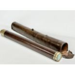 An early 19th century Matthew Berge, Late Ramsden telescope with original leather case. Circa 1810-