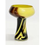 A Murano Glass Space Age vase by Carlo Moretti. 10.5x14cm