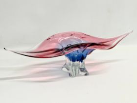 A large Art Glass bowl designed by Josef Hospodka for Chribska. 55x18x14.5cm