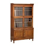 A large early 20th century library bookcase/solicitors bookcase by Minty with lead doors.