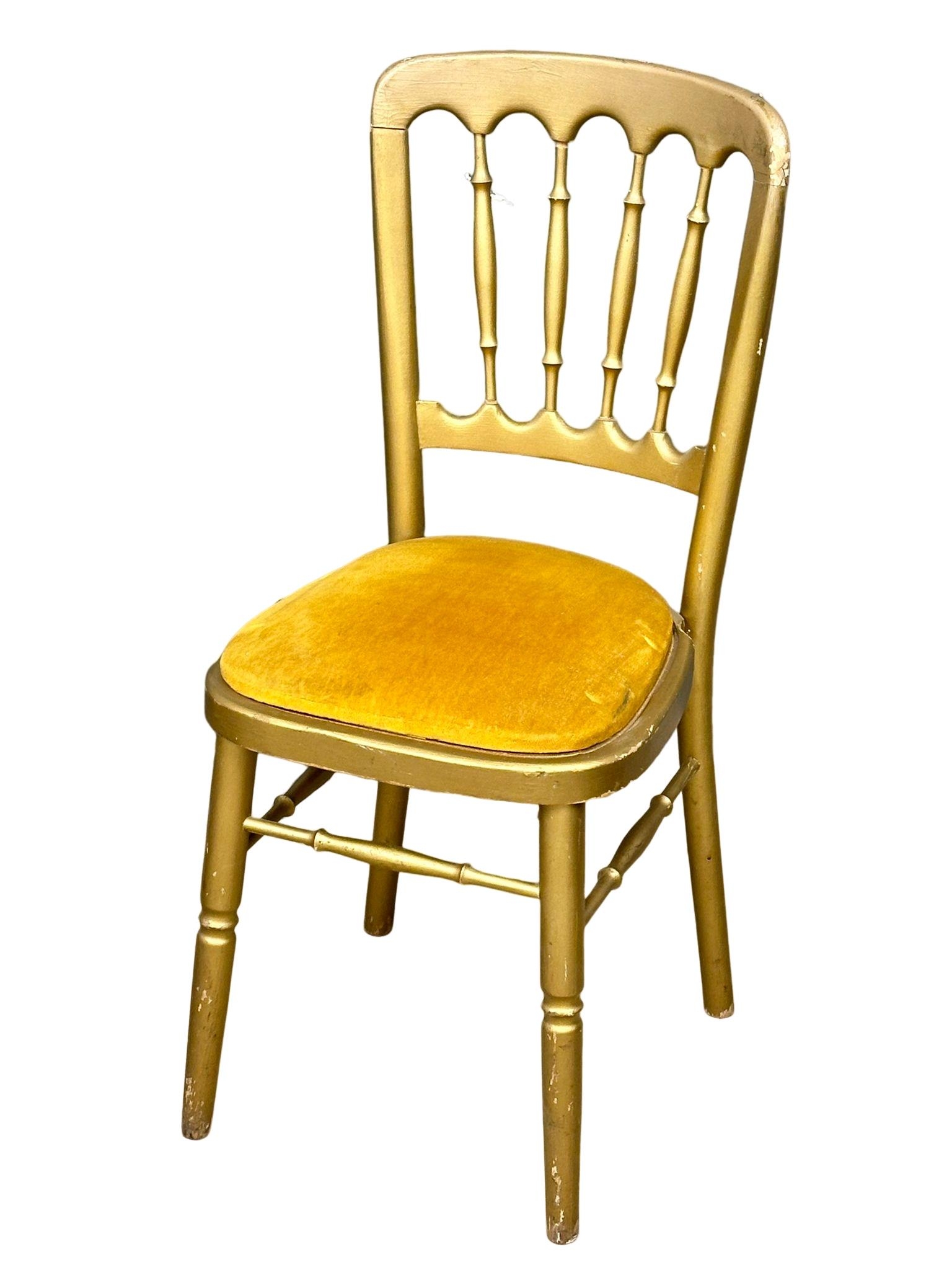 A set of 4 1950's French stacking chairs. - Image 2 of 2