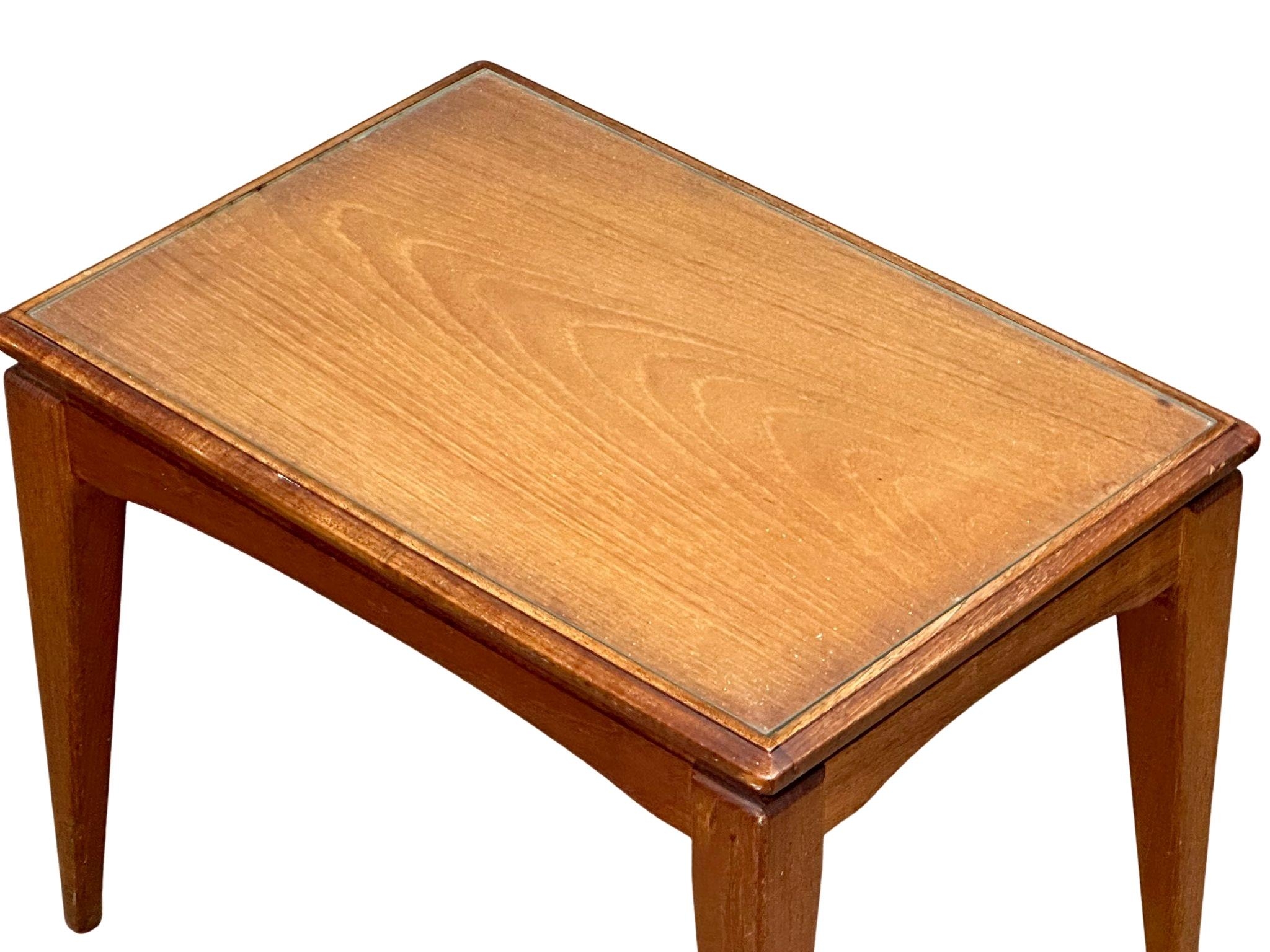 A pair of Mid Century teak lamp tables with glass tops, designed by Richard Hornby for Fyne Ladye - Image 2 of 4