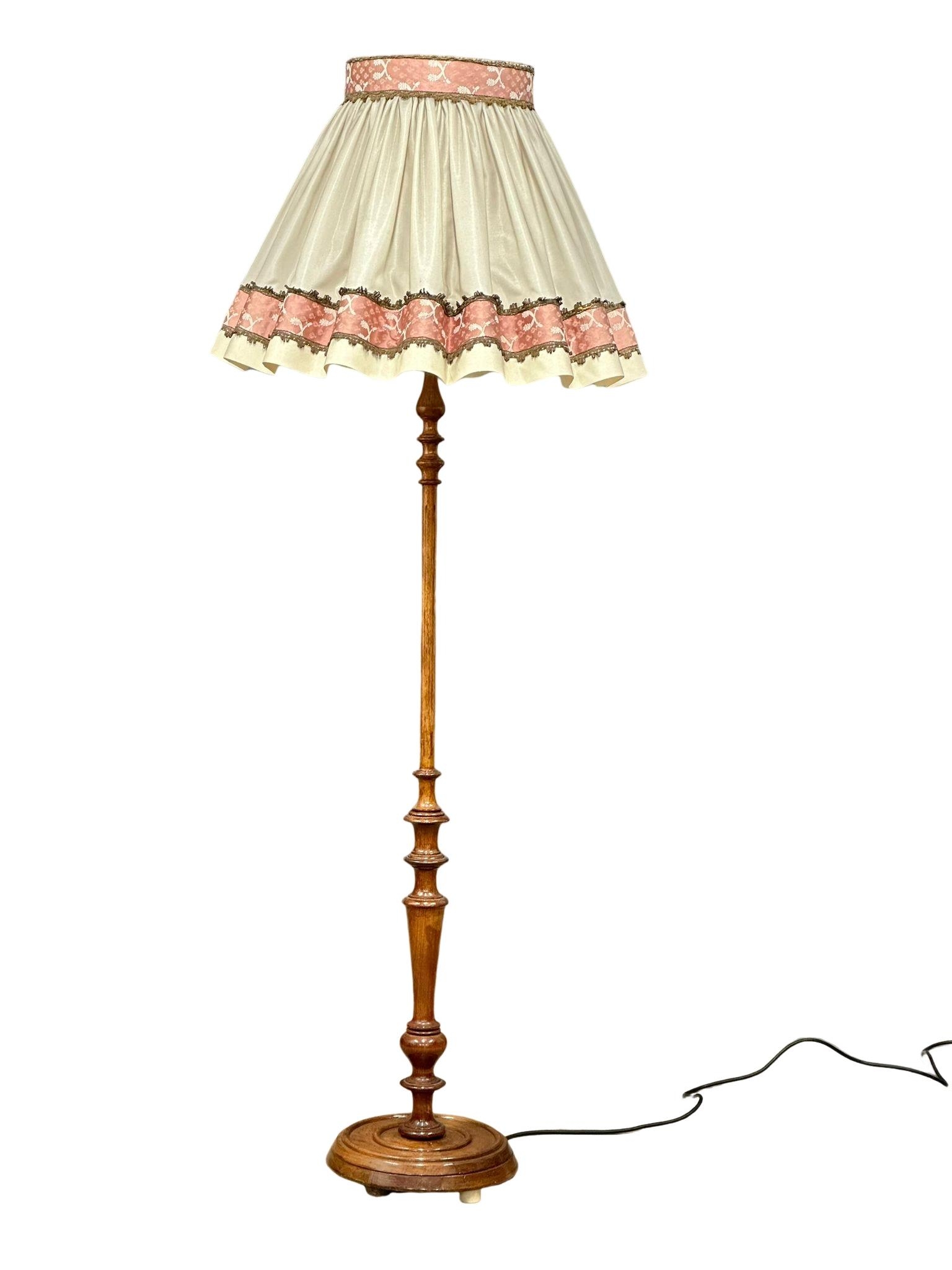 An early-mid 20th Century standard lamp, 178cm