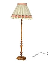 An early-mid 20th Century standard lamp, 178cm