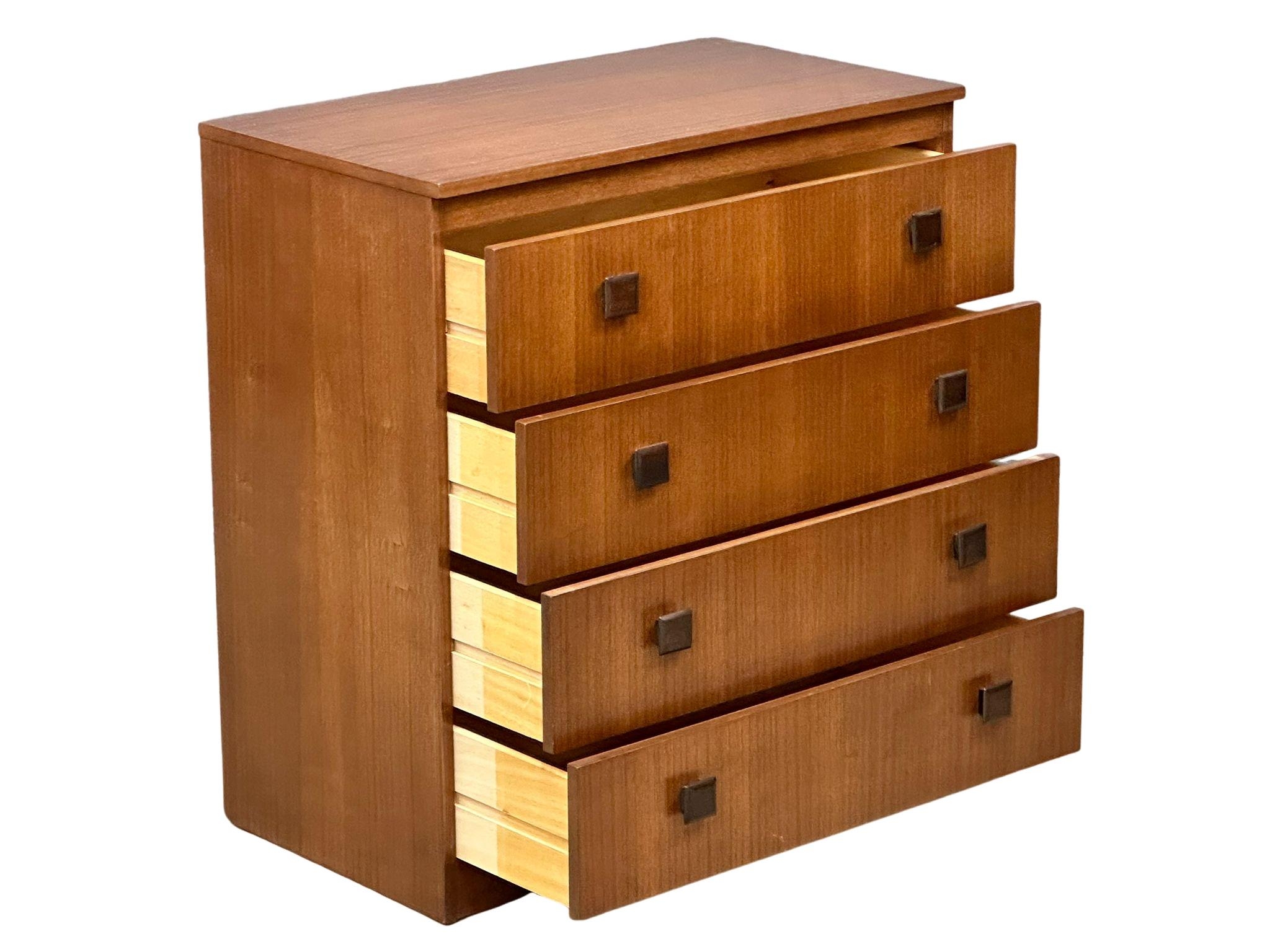 A Mid Century Tola Wood chest of drawers by Remploy. Circa 1960. 76x43x82cm - Image 4 of 4