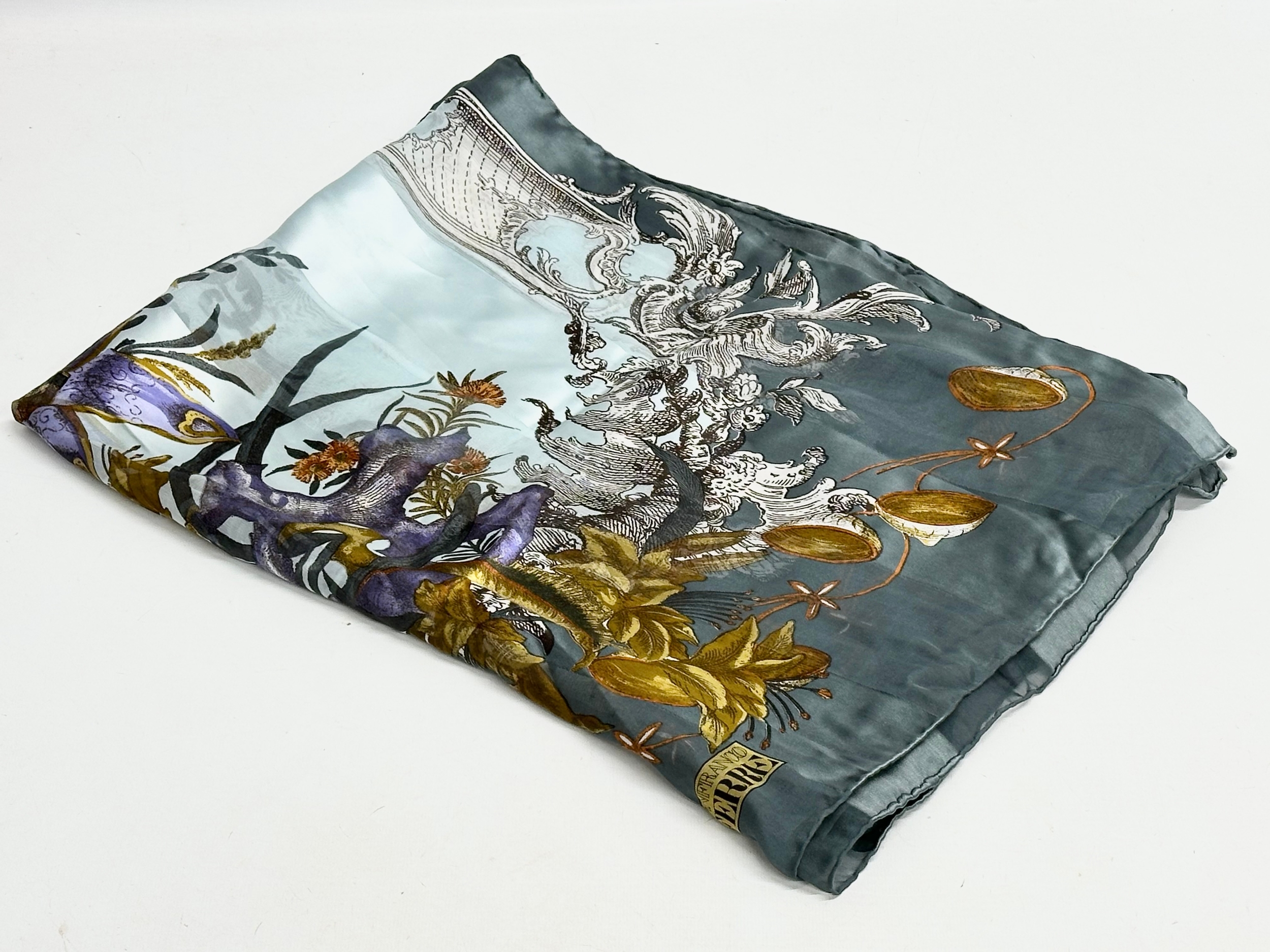 A Gianfranco Ferre silk scarf.