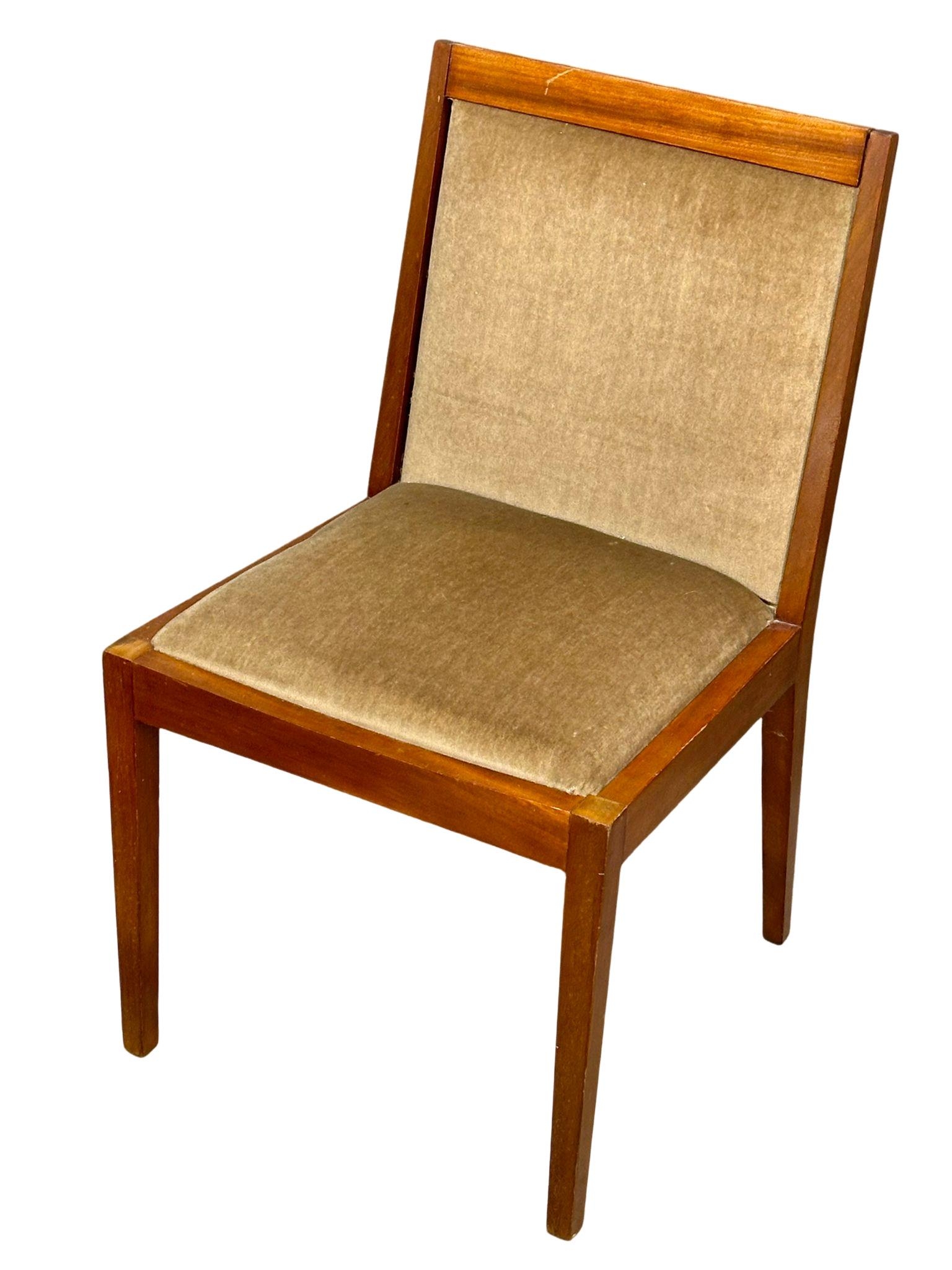 A set of 4 Mid Century teak dining chairs.(1) - Image 2 of 6